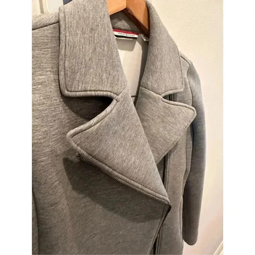 Tommy Hilfiger Moto‎ Grey Long Sleeve Jacket Sz XS - Picture 10 of 10